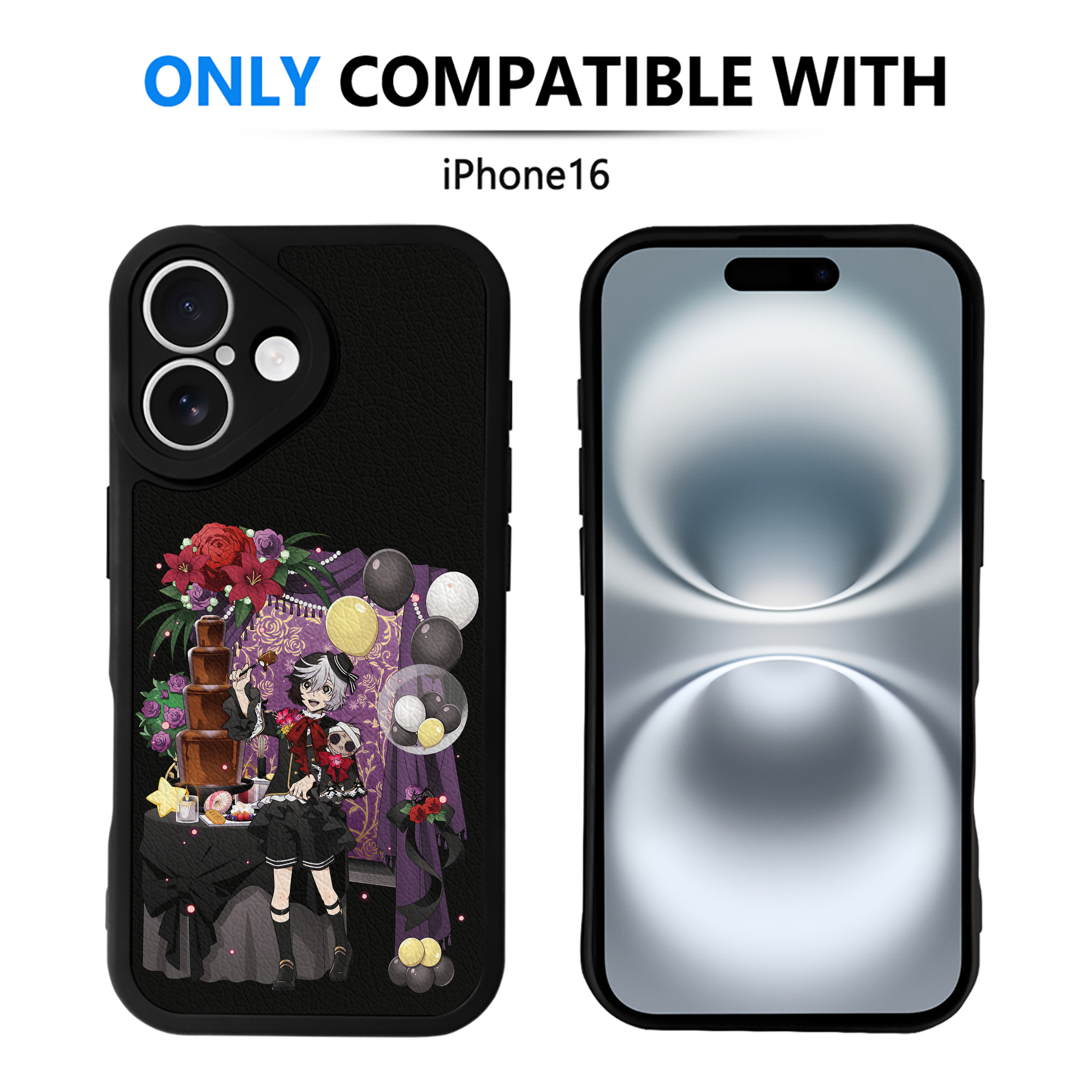 （画像用） 文豪ストレイドッグス Bungo Stray Dogs 【iPhone 16シリーズ対応】シリコンスマホケース（レザー調） 材質：シリコン